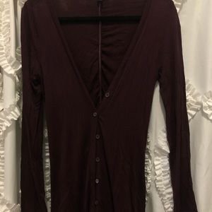 Forever 21 - extra long cardigan with rouching